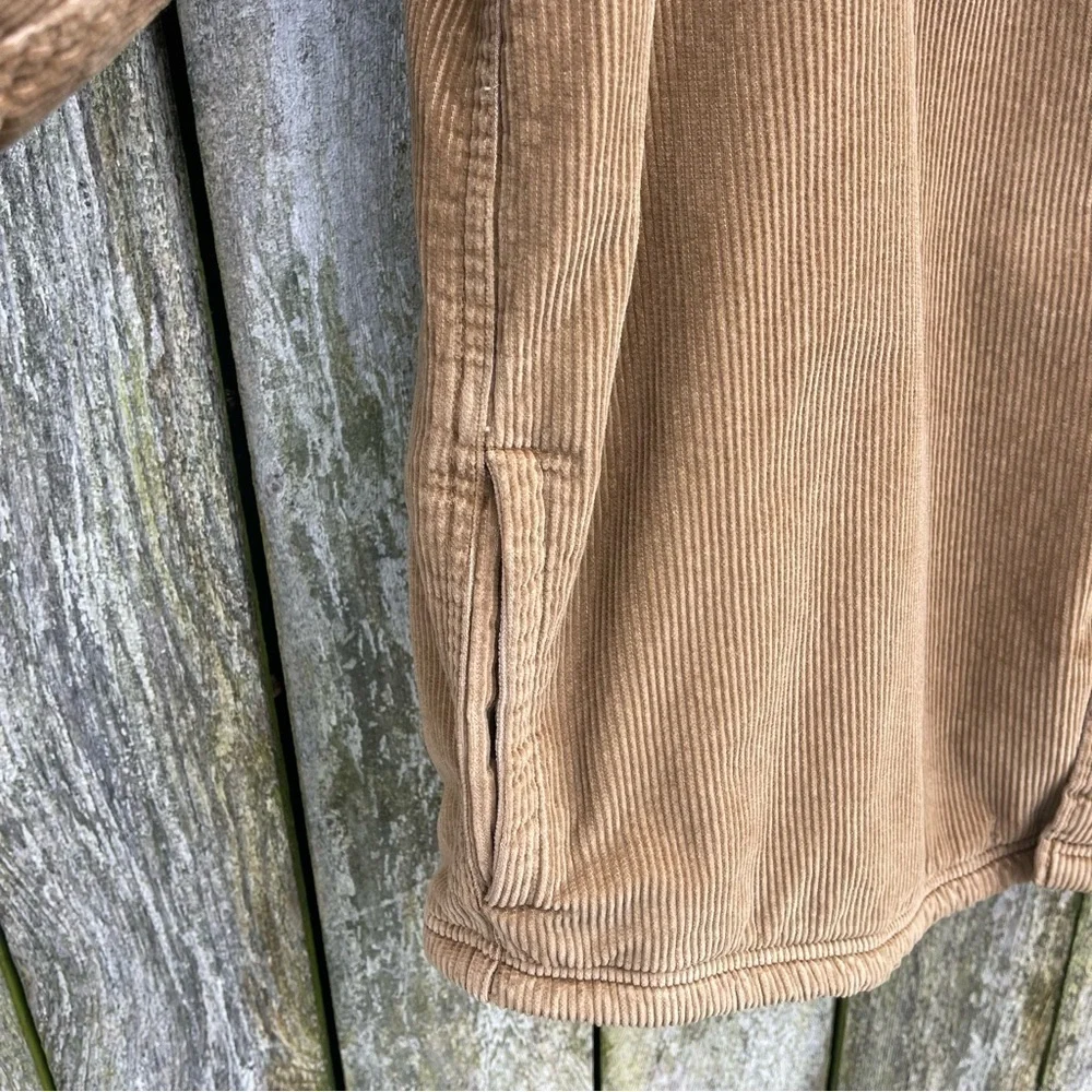 L.L. Bean | Men's 1912 Heritage Sherpa Lined Corduroy Shirt Jacket Walnut | 2XLT